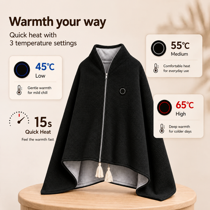 🔥Xmas Mega Sale🔥Portable Heated Blanket Shawl