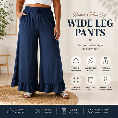 💝💝Limited Stock!🔥Women's Plus Size Wide Leg Pants