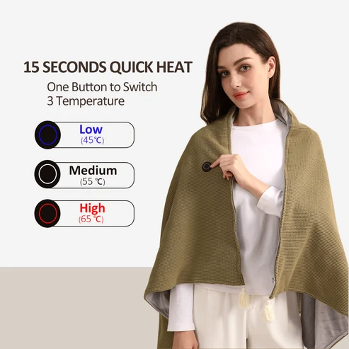 🔥Xmas Mega Sale🔥Portable Heated Blanket Shawl