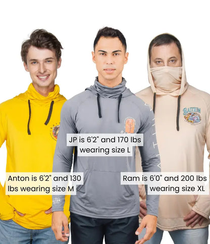 UPF 50 Sun Protection Long-Sleeve Hoodie (With Built-in Neck Gaiter)