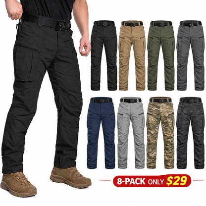 Men's Ripstop Water-Resistant Tactical Cargo Pants