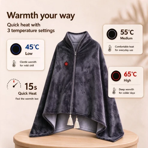🔥Xmas Mega Sale🔥Portable Heated Blanket Shawl