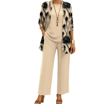 🤲Women's Elegant Printed 3-Piece Set