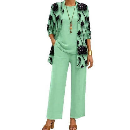 🤲Women's Elegant Printed 3-Piece Set