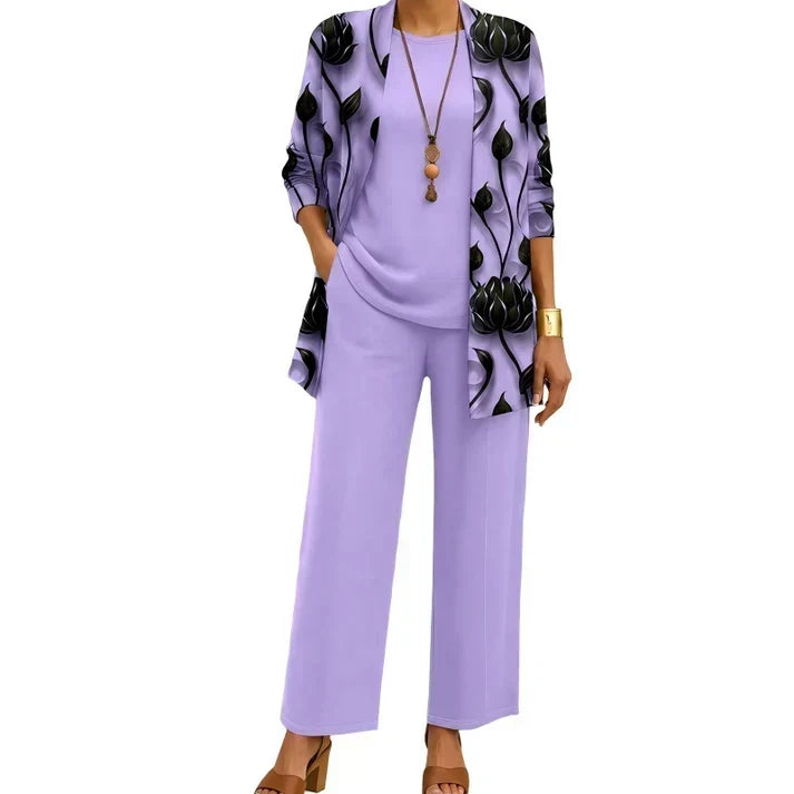🤲Women's Elegant Printed 3-Piece Set