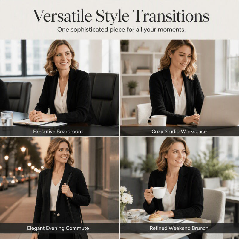 🤲Women's Lapel Collar Knit Cardigan